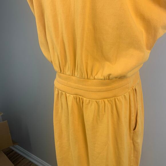 Calia Glowing Umber Sleeveless Extended Shoulder Midi Dress Large - Picture 4 of 9